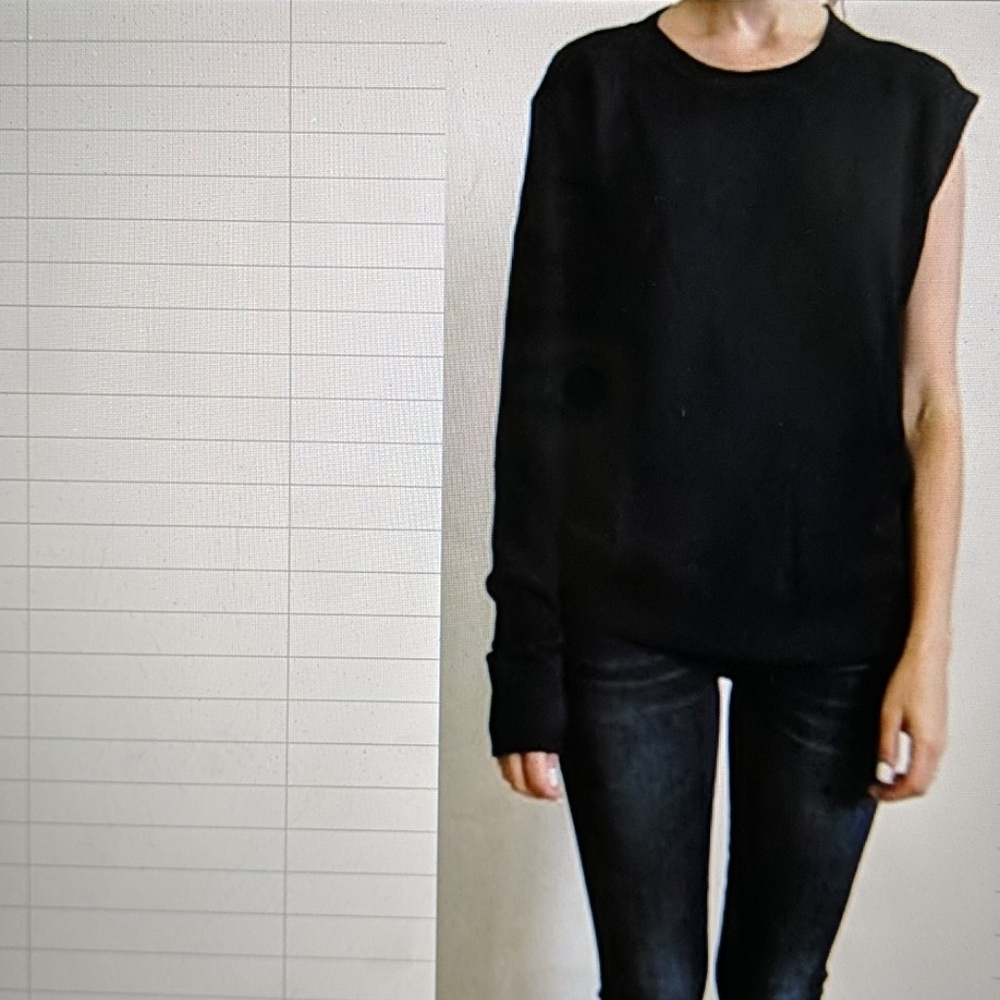 R13 - ONE SLEEVE SWEATSHIRT - SIZE M
